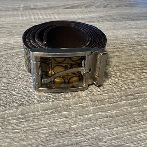 Salvatore Ferragamo Men's Brown Leather Belt Authentic (40)